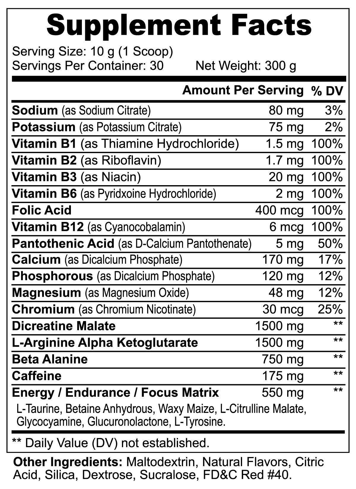 Nitric Shock Pre-Workout Powder (Tropical Punch)
